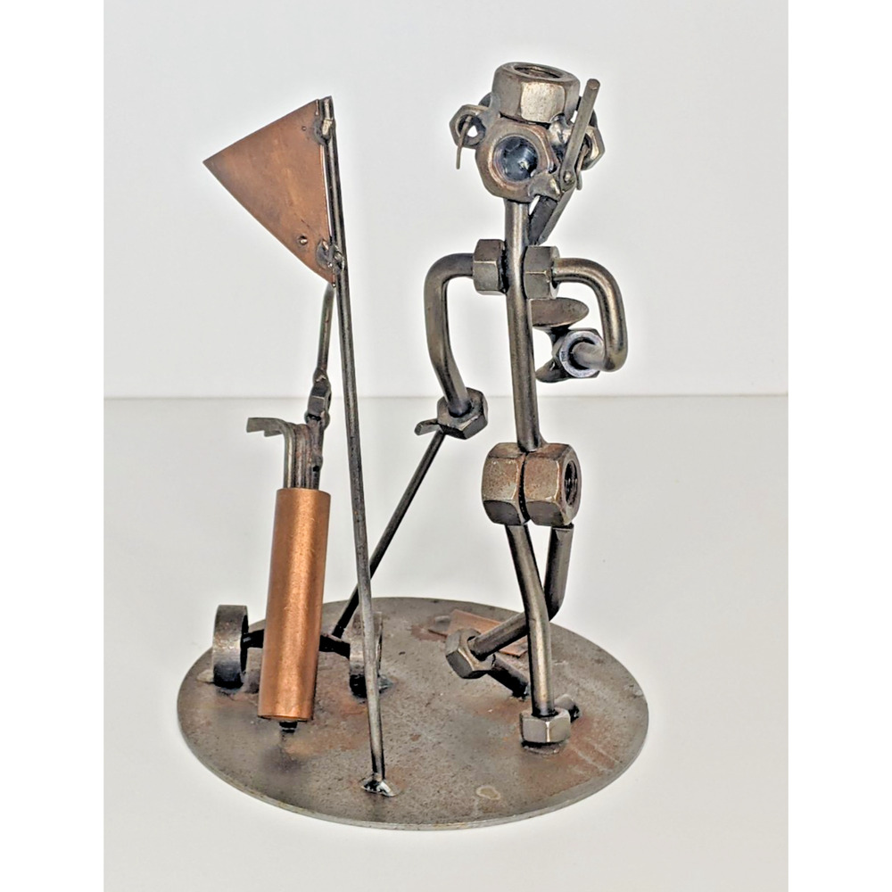 Hinz & Kunst Das Original Metal Art Sculpture Golf 19th Hole Martini Nuts Bolts - Picture 3 of 7